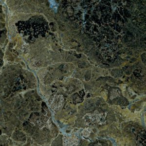 Olive green marble with black mineral streaks