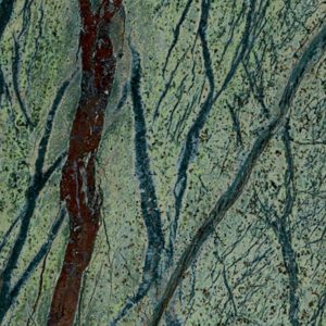 Green marble with burgundy veining