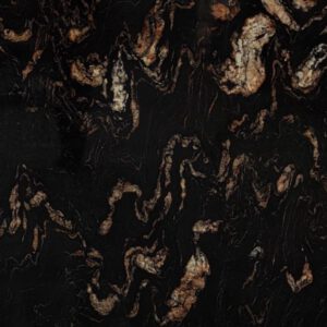Black granite with golden-brown flecks