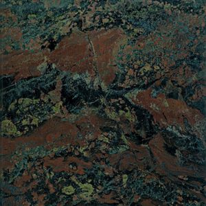 Red and black composite stone